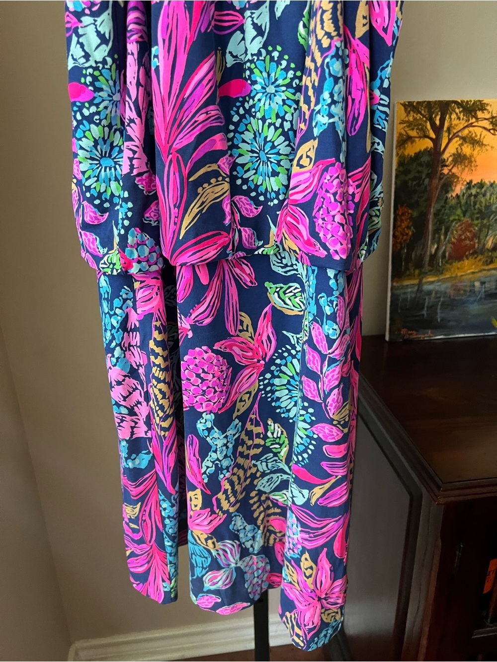 Lilly Pulitzer sonique halter Aegean navy calypso coast dress RARE - Picture 4 of 13